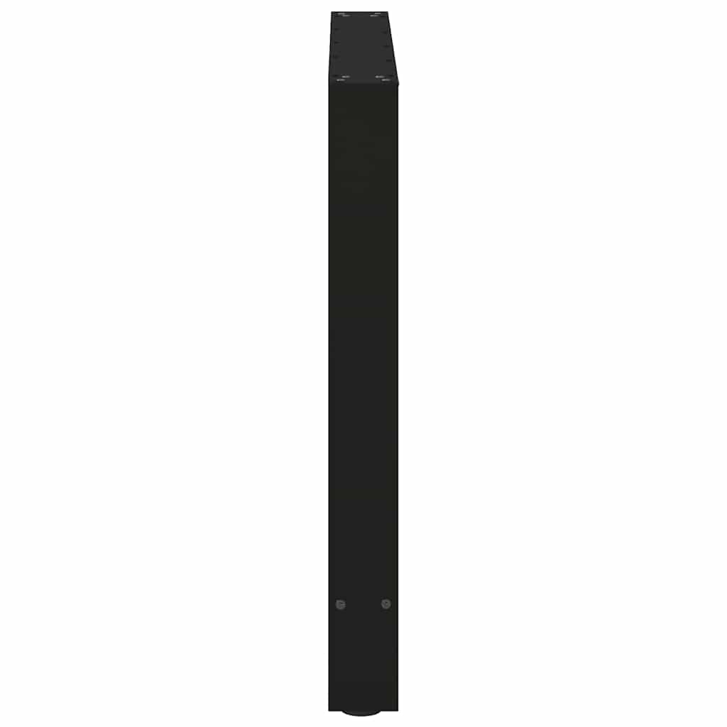 Pieds de table à manger Noir 2 pièces 80 x (72-73) cm Acier - XIOS