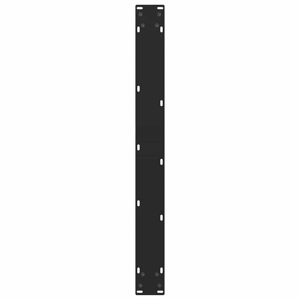 Pieds de table à manger Noir 2 pièces 80 x (72-73) cm Acier - XIOS