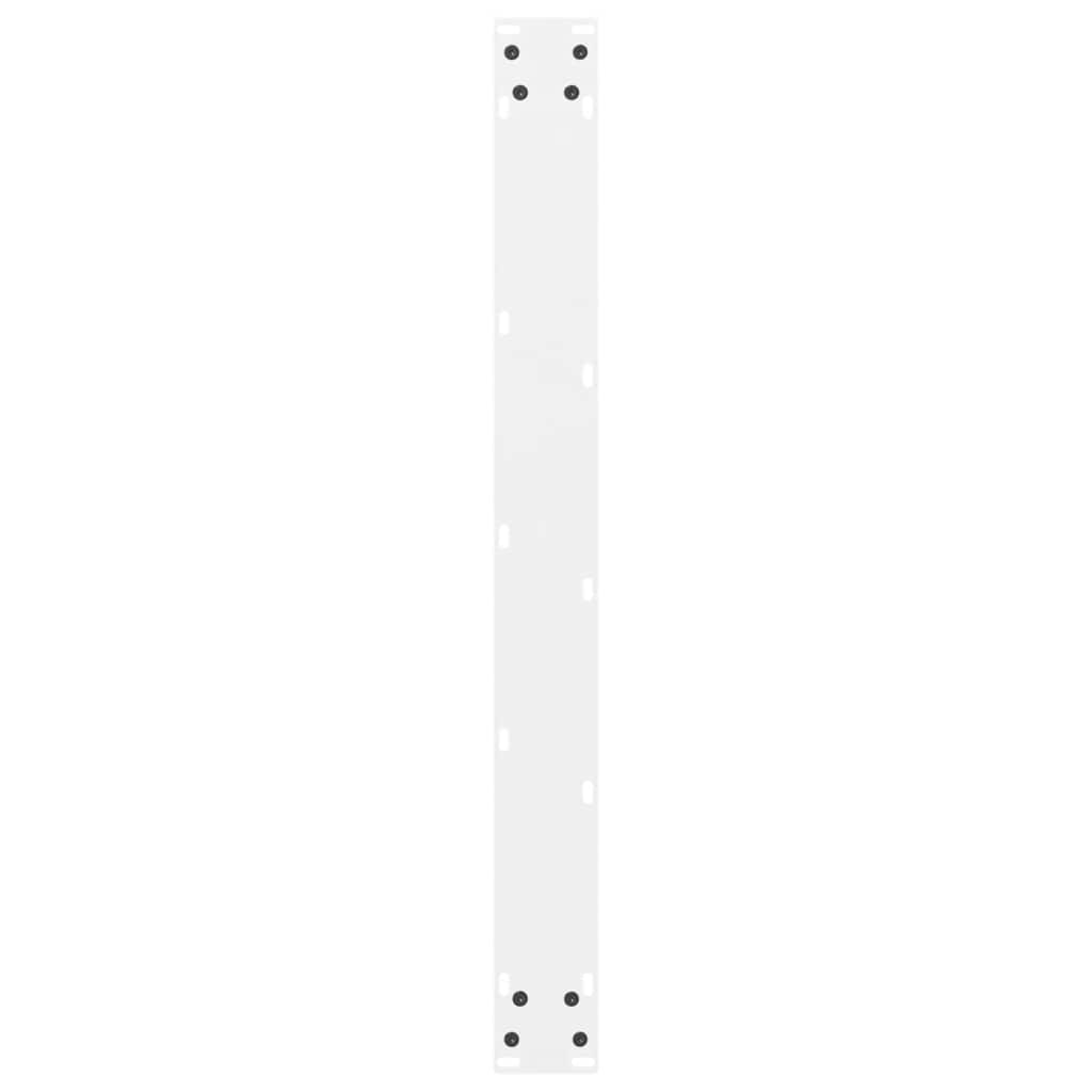 Pieds de table à manger Blanc 2 pièces 80 x (72-73) cm Acier - XIOS