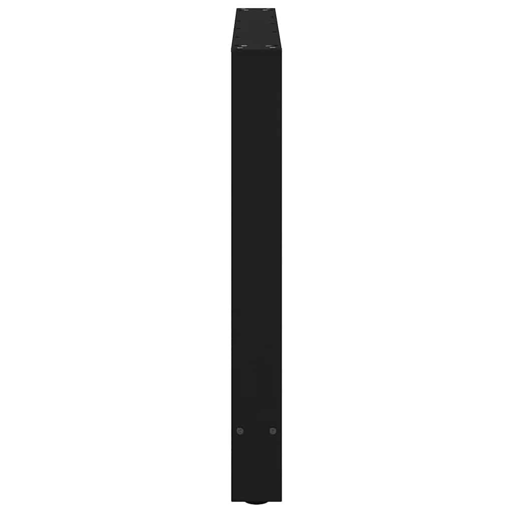 Pieds de table à manger Noir 2 pièces 100x(72-73) cm Acier - XIOS