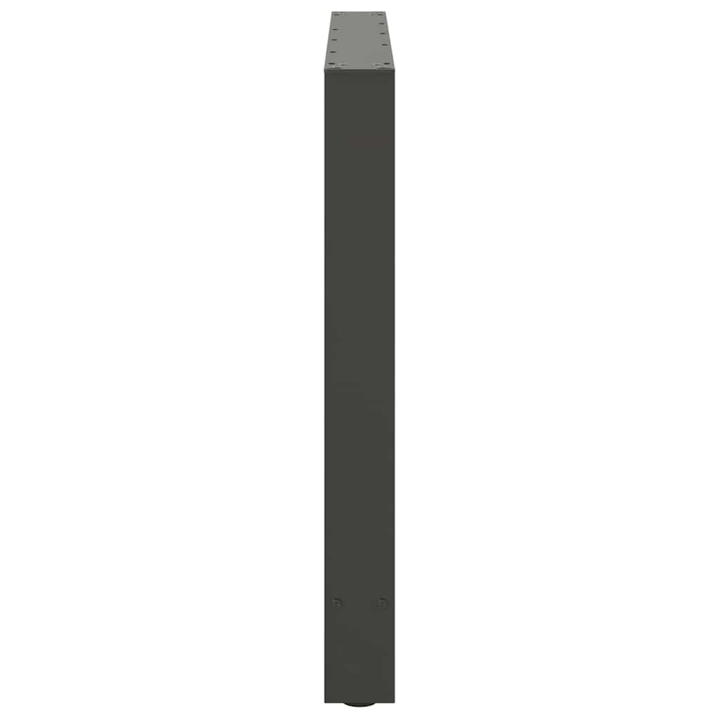 Pieds de table à manger Anthracite 2 pièces 100 x (72-73) cm Acier - XIOS