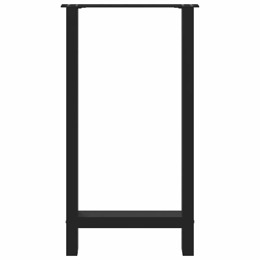 Pieds de table de bar Noir 2 pièces 40 x (90-91) cm Acier - XIOS