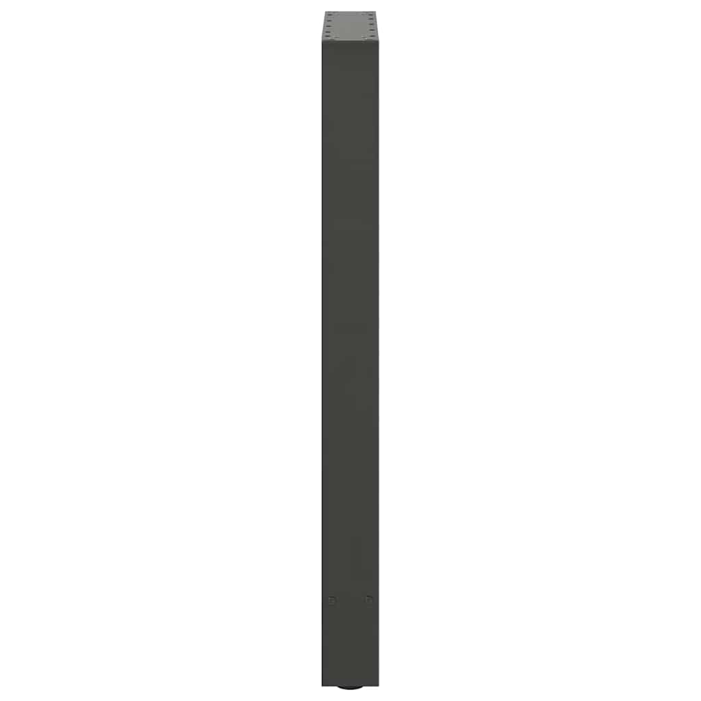 Pieds de table de bar Anthracite 2 pièces 40 x (90-91) cm Acier - XIOS