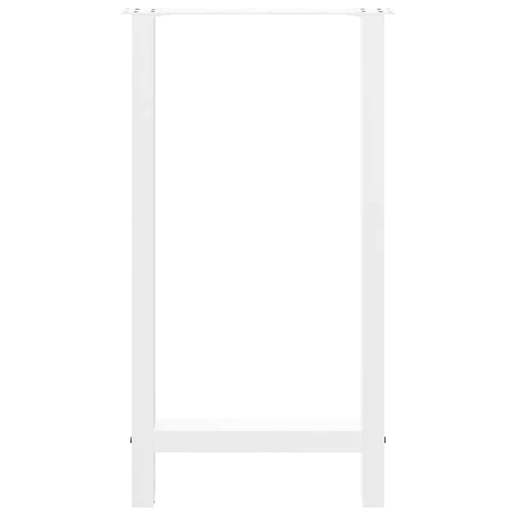 Pieds de table de bar Blanc 2 pièces 50 x (90-91) cm Acier - XIOS