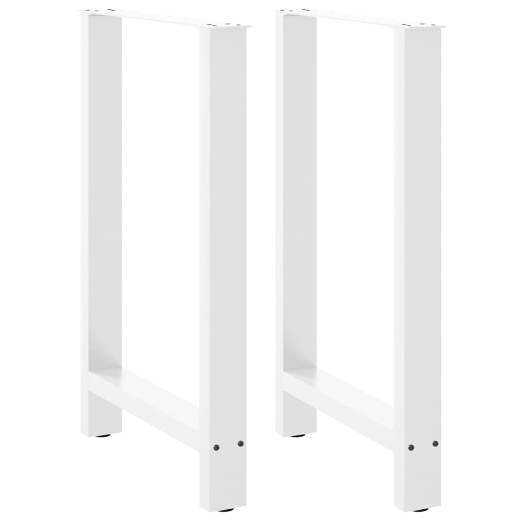 Pieds de table de bar Blanc 2 pièces 60 x (90-91) cm Acier - XIOS