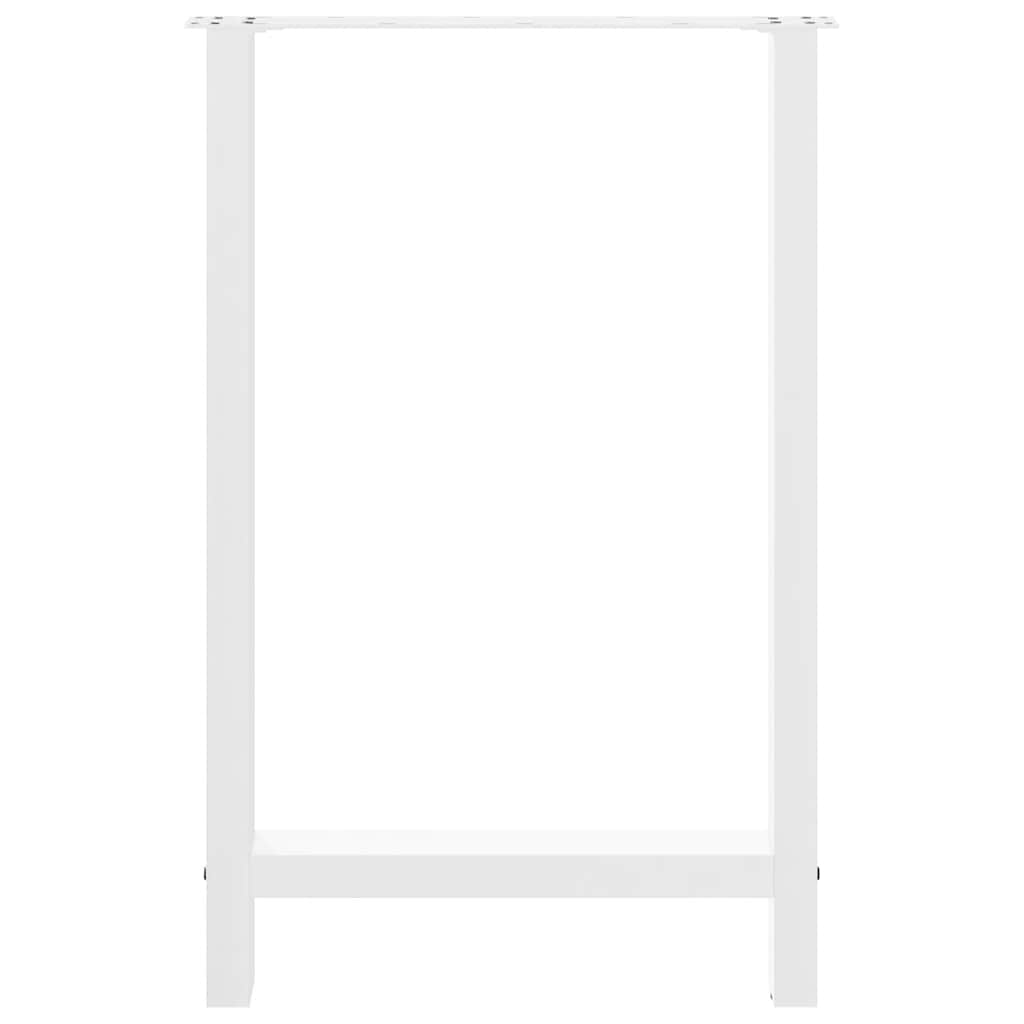 Pieds de table de bar Blanc 2 pièces 60 x (90-91) cm Acier - XIOS
