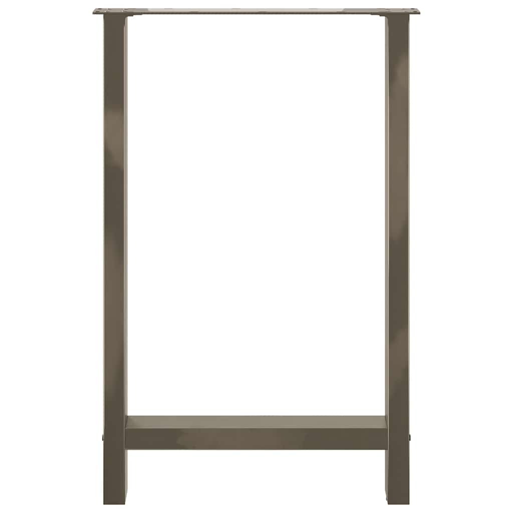 Pieds de table de bar en acier naturel 2 pièces 60 x (90-91) cm Acier - XIOS