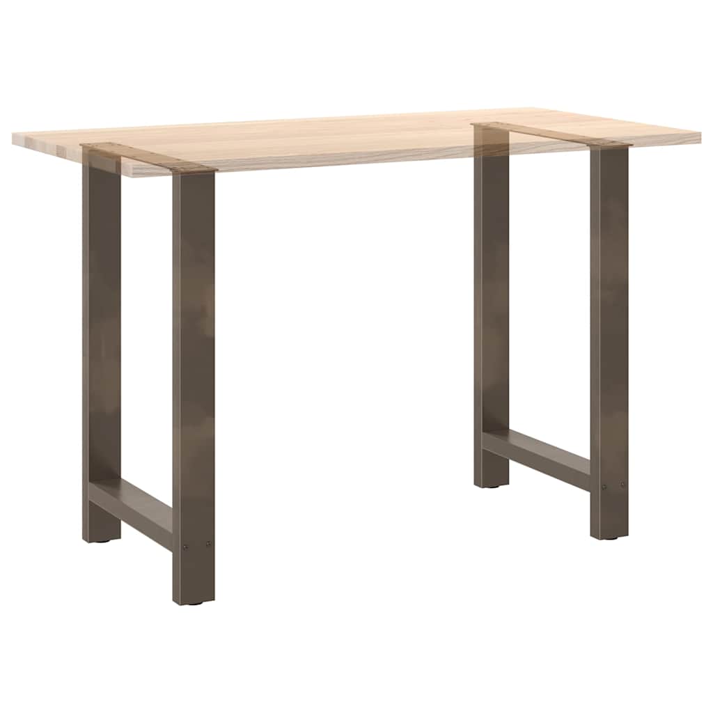 Pieds de table de bar en acier naturel 2 pièces 60 x (90-91) cm Acier - XIOS