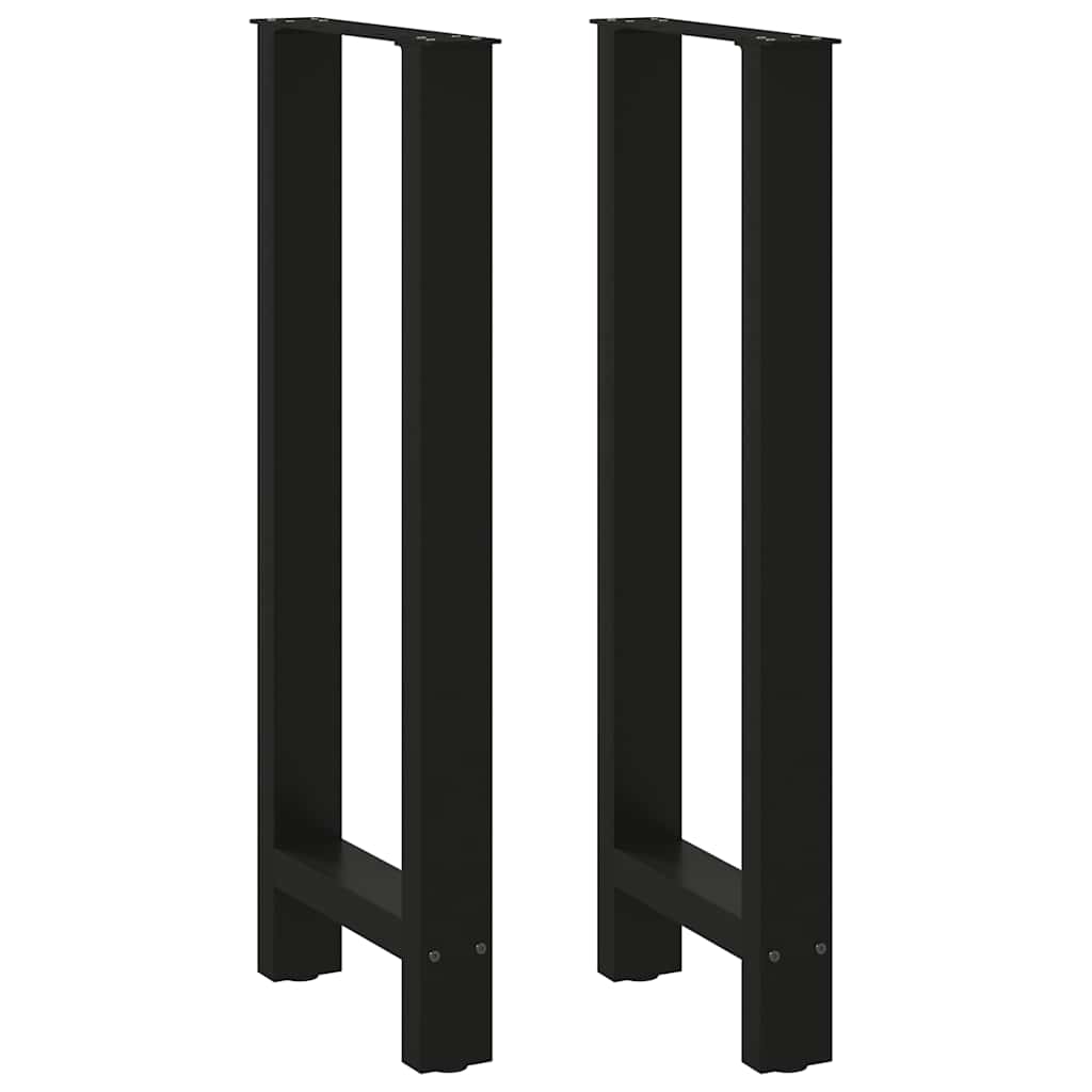Pieds de table de bar Noir 2 pièces 40 x (100-101) cm Acier - XIOS
