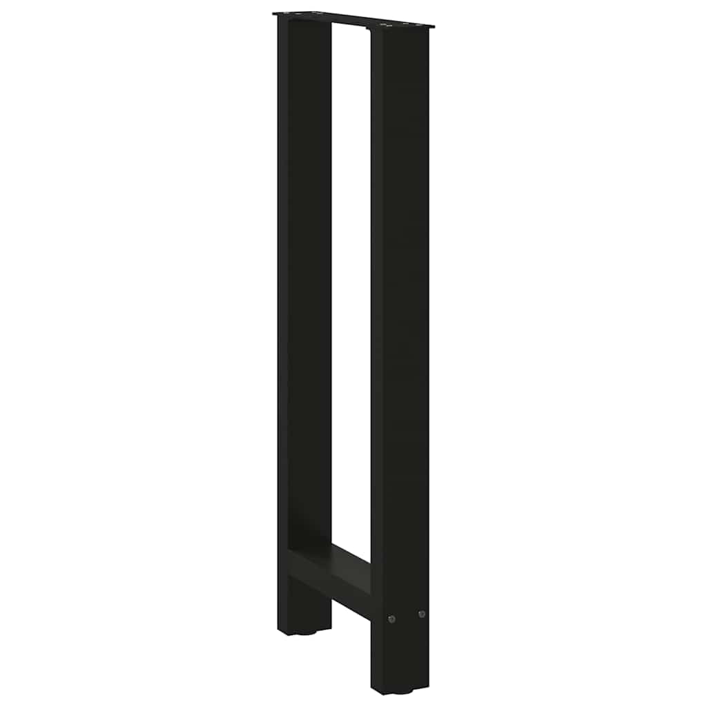 Pieds de table de bar Noir 2 pièces 40 x (100-101) cm Acier - XIOS