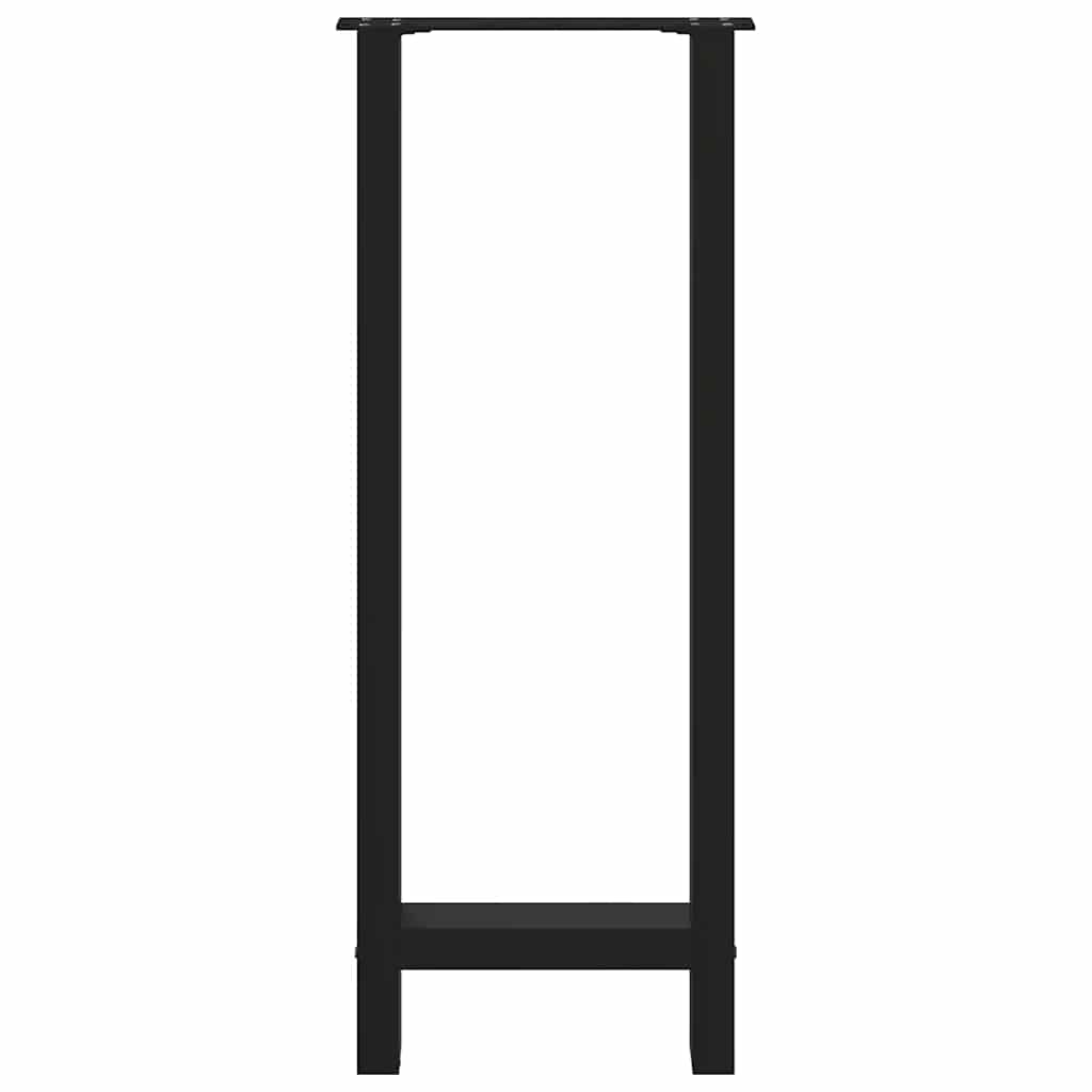 Pieds de table de bar Noir 2 pièces 40 x (100-101) cm Acier - XIOS