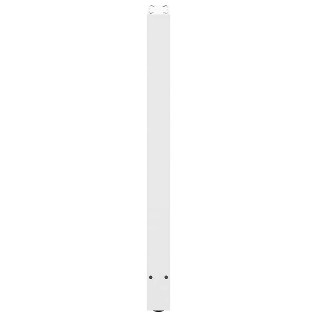 Pieds de table de bar Blanc 2 pièces 50 x (100-101) cm Acier - XIOS