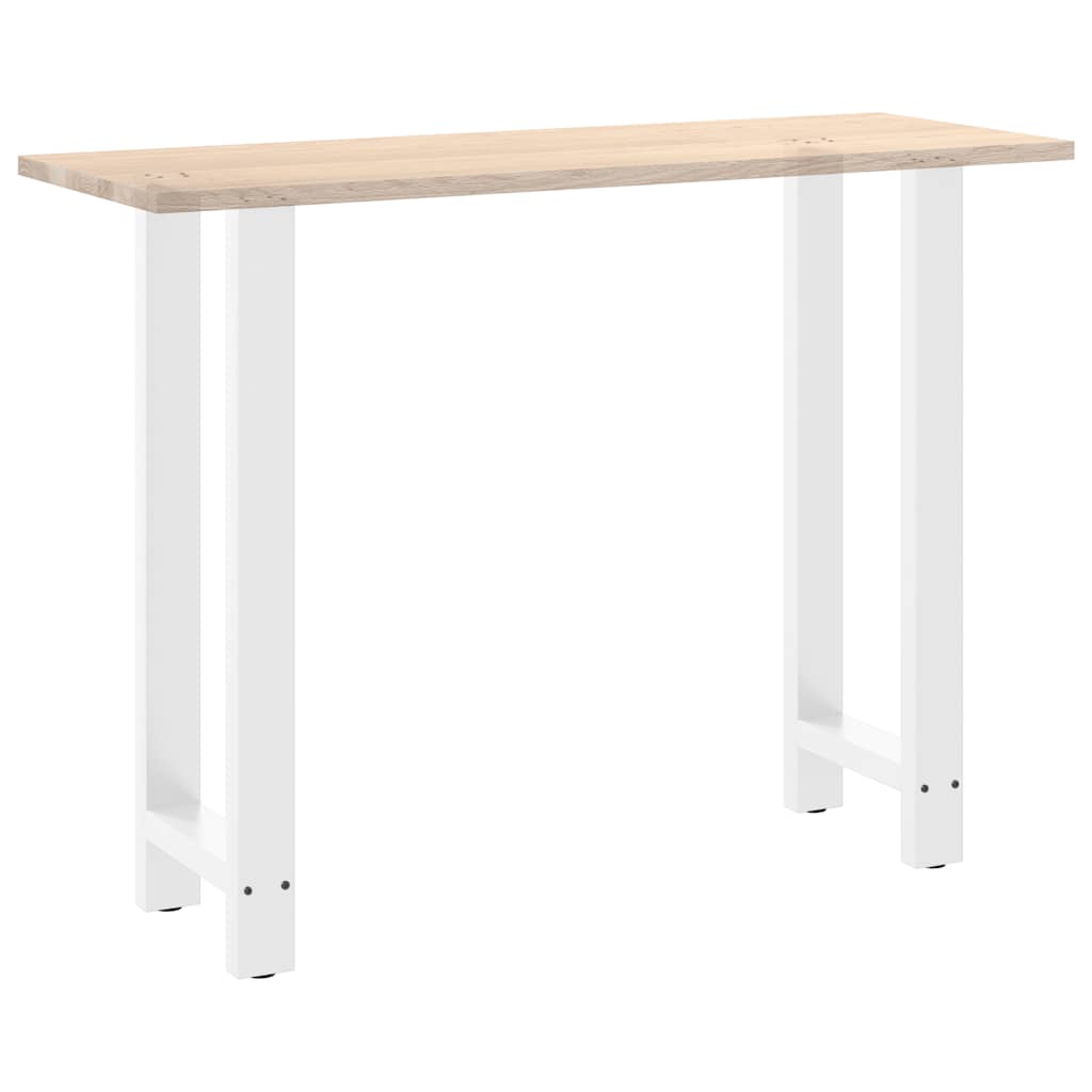 Pieds de table de bar Blanc 2 pièces 50 x (100-101) cm Acier - XIOS