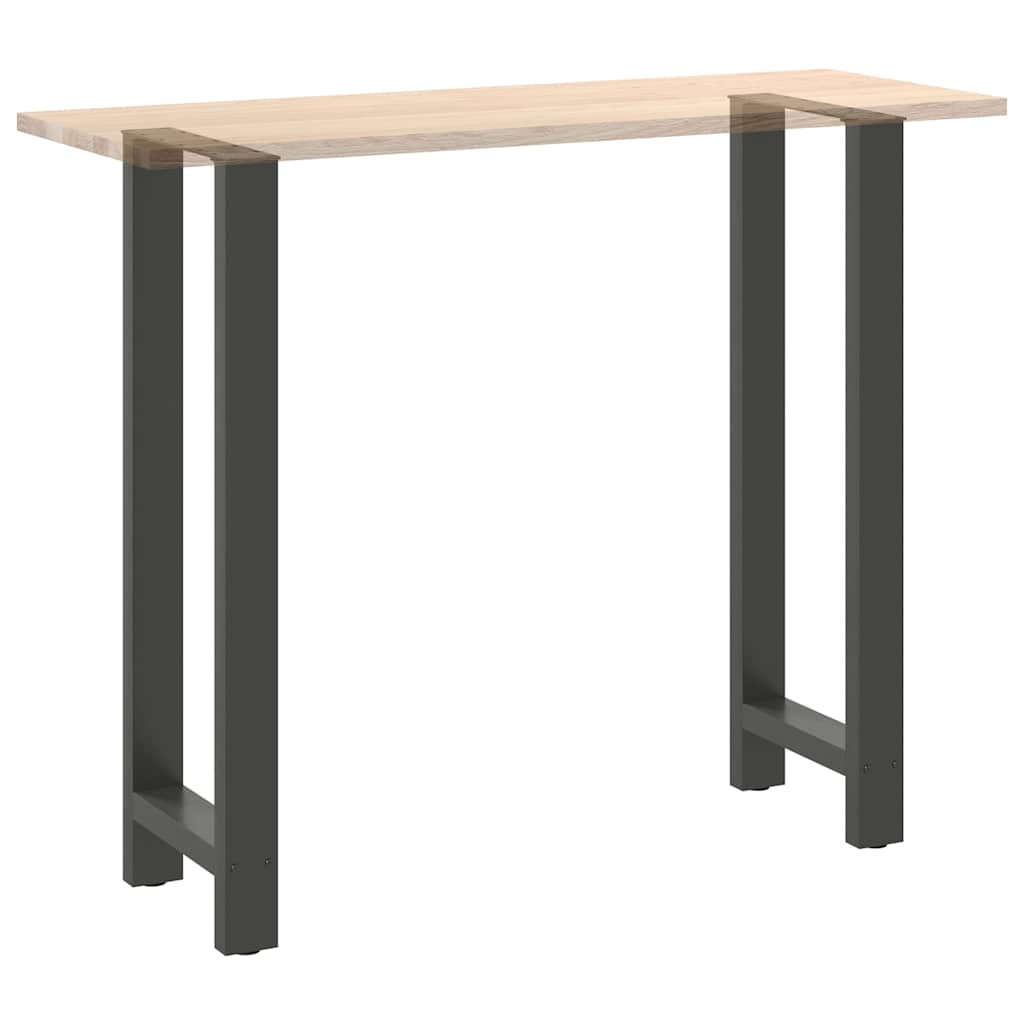 Pieds de table de bar Anthracite 2 pièces 40 x (110-111) cm Acier - XIOS