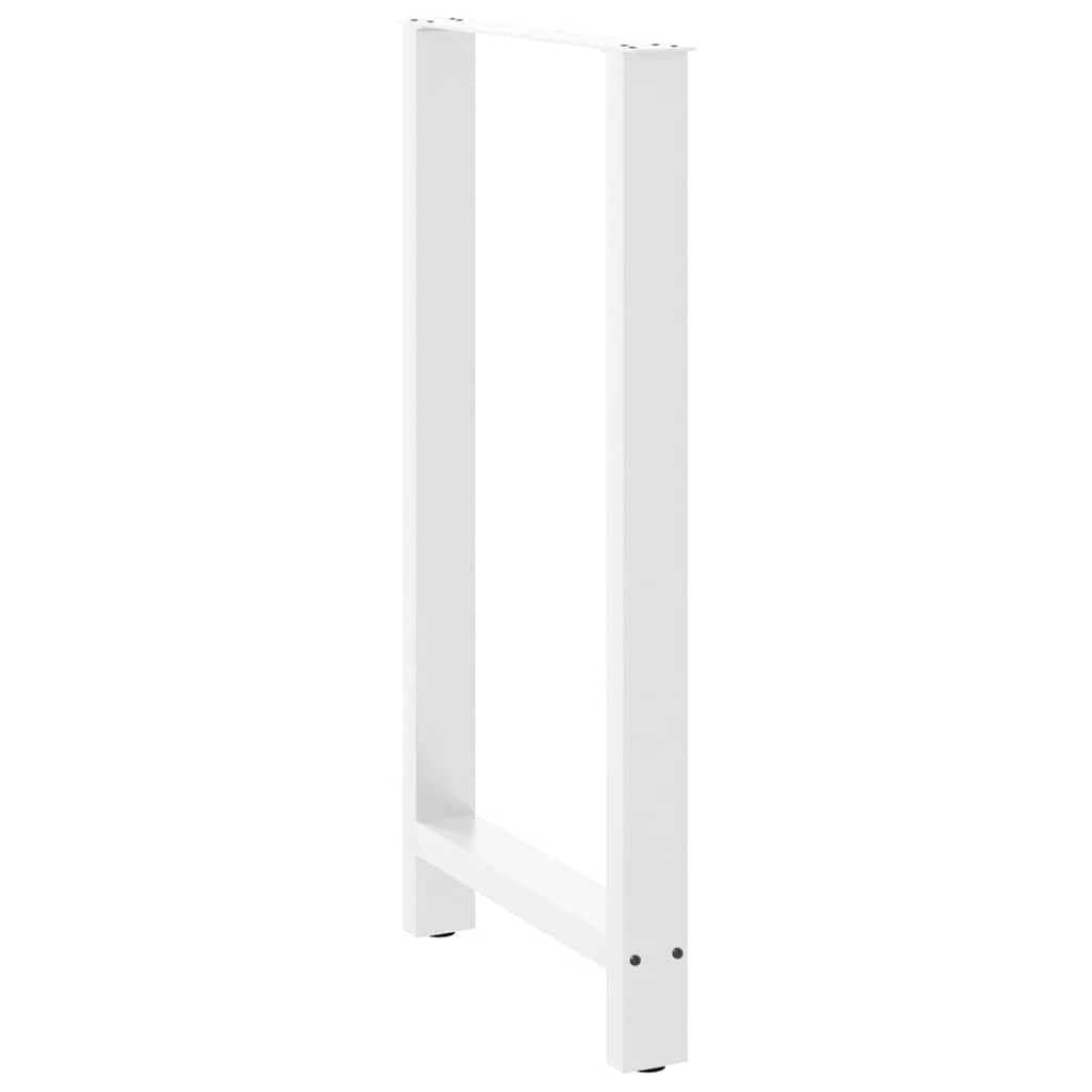 Pieds de table de bar Blanc 2 pièces 60 x (110-111) cm Acier - XIOS