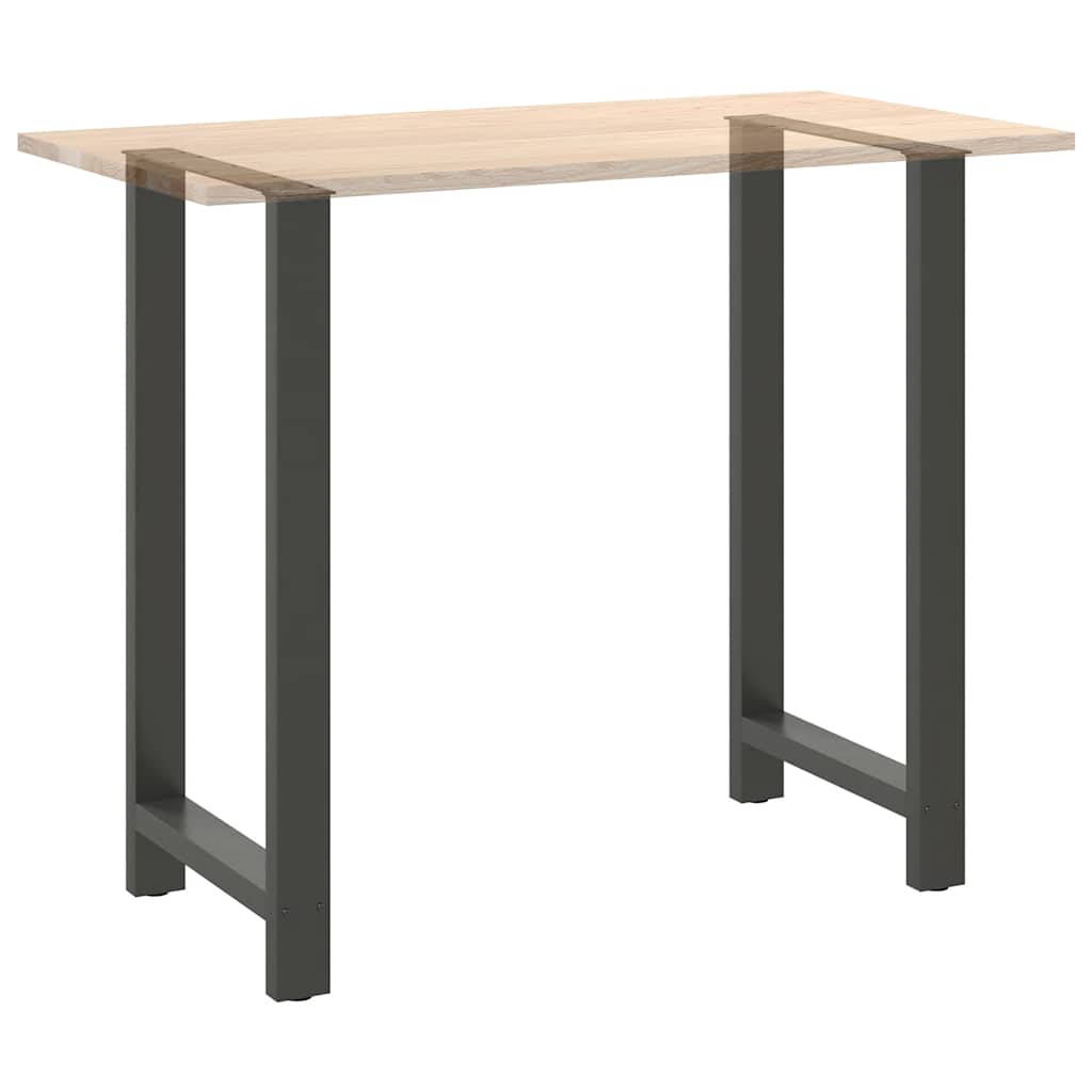 Pieds de table de bar Anthracite 2 pièces 60 x (110-111) cm Acier - XIOS