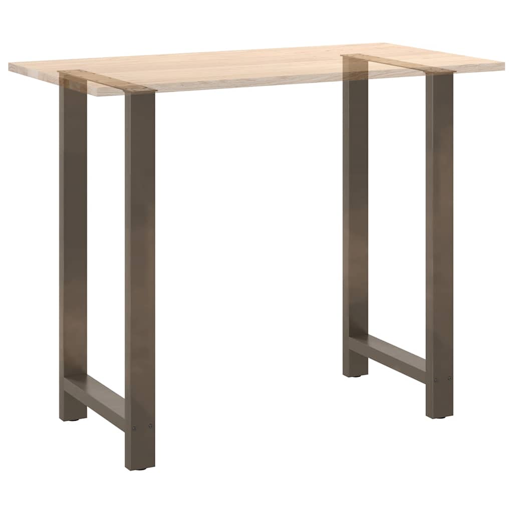 Pieds de table de bar en acier naturel, 2 pièces, 60 x (110-111) cm - XIOS