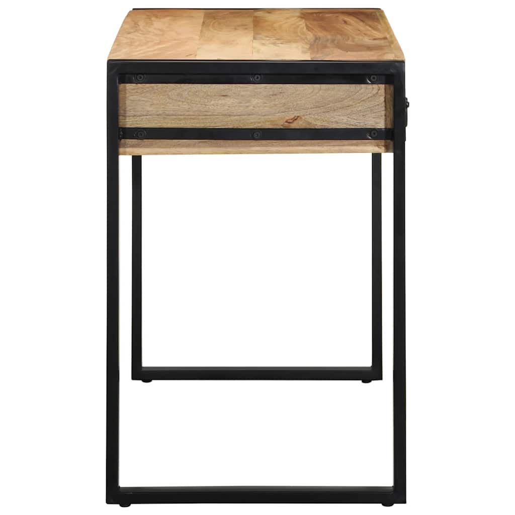 Bureau 100x50x75 cm bois de manguier brut massif - XIOS