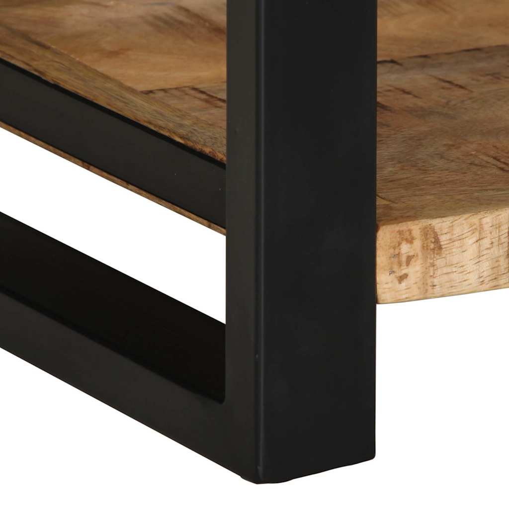 Table d'appoint 40x40x50 cm bois massif de manguier brut - XIOS