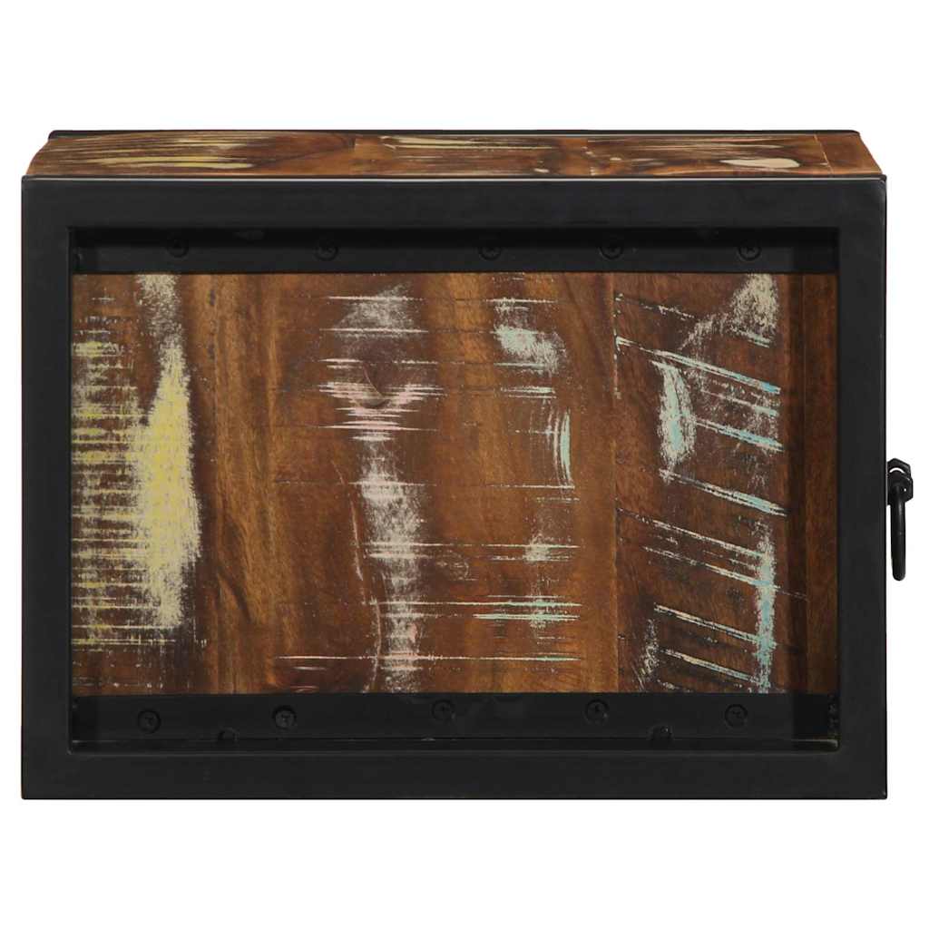 Table de chevet multicolore 40x35x25 cm bois de récupération - XIOS