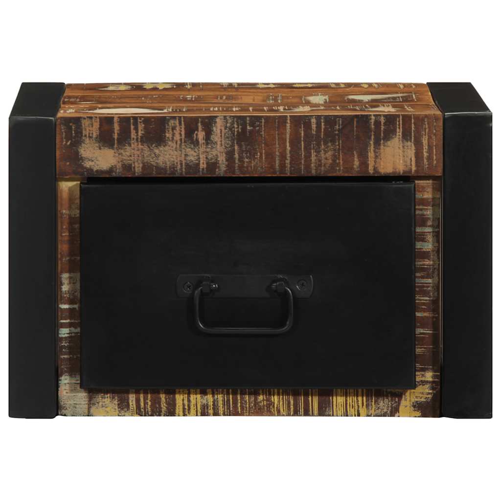 Tables de chevet 2 pcs multicolore 40x35x25cm bois récupération - XIOS