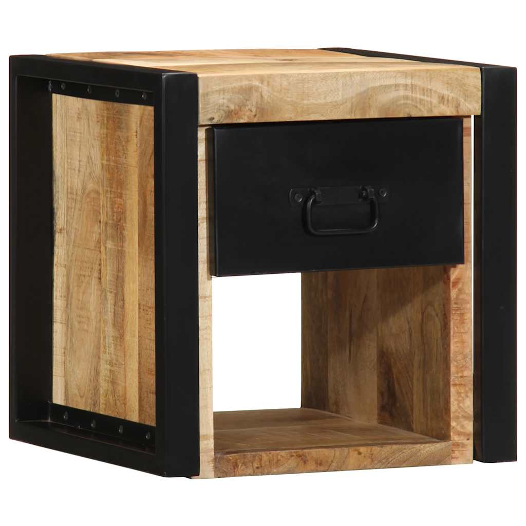 Tables de chevet 2 pcs 40x35x40 cm bois de manguier massif brut - XIOS
