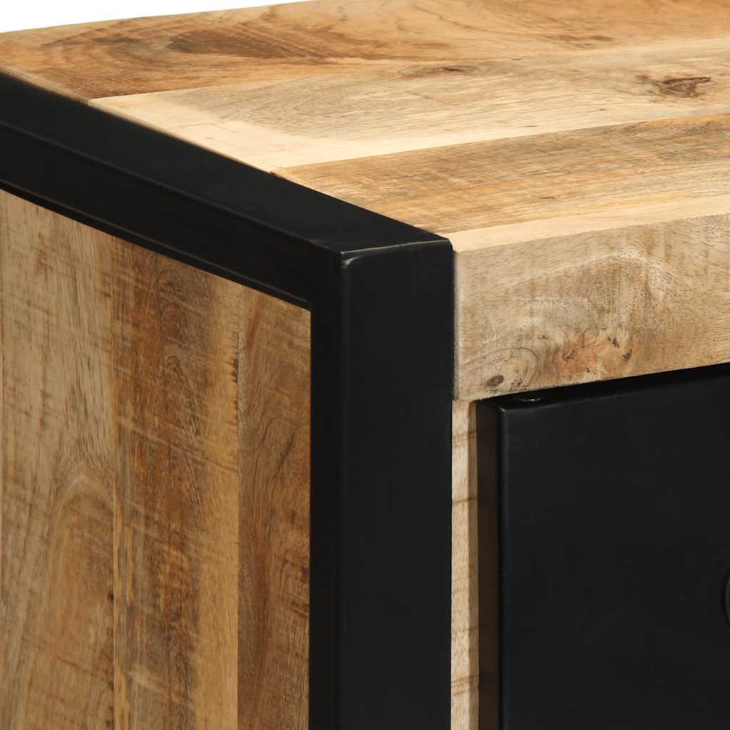 Tables de chevet 2 pcs 40x35x40 cm bois de manguier massif brut - XIOS