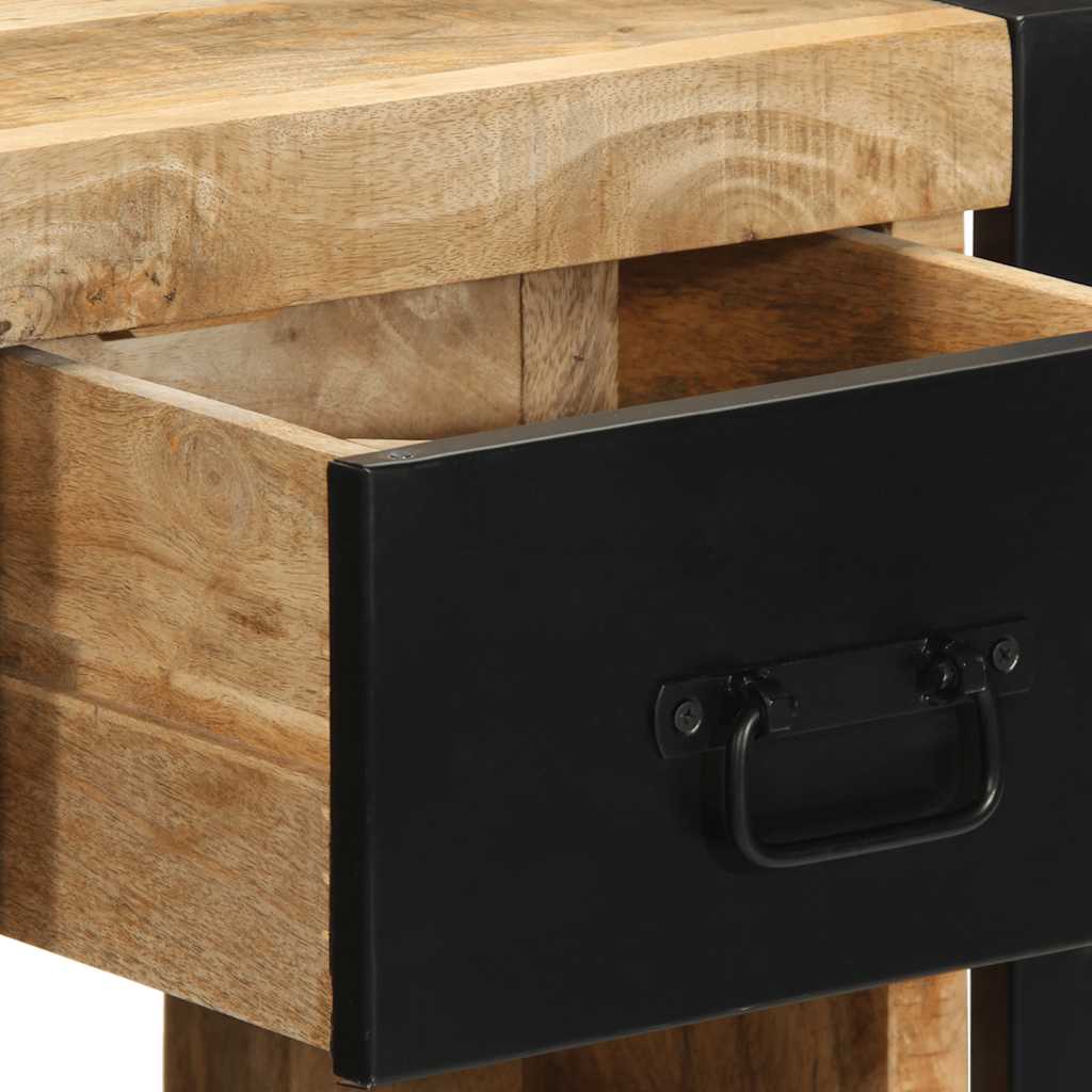 Tables de chevet 2 pcs 40x35x40 cm bois de manguier massif brut - XIOS