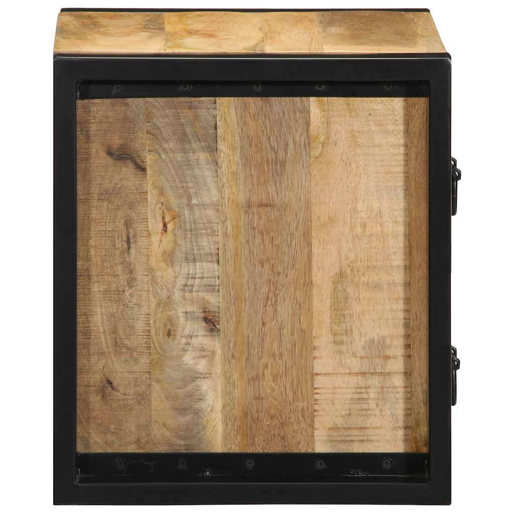 Tables de chevet 2 pcs 40x35x40 cm bois de manguier massif brut - XIOS