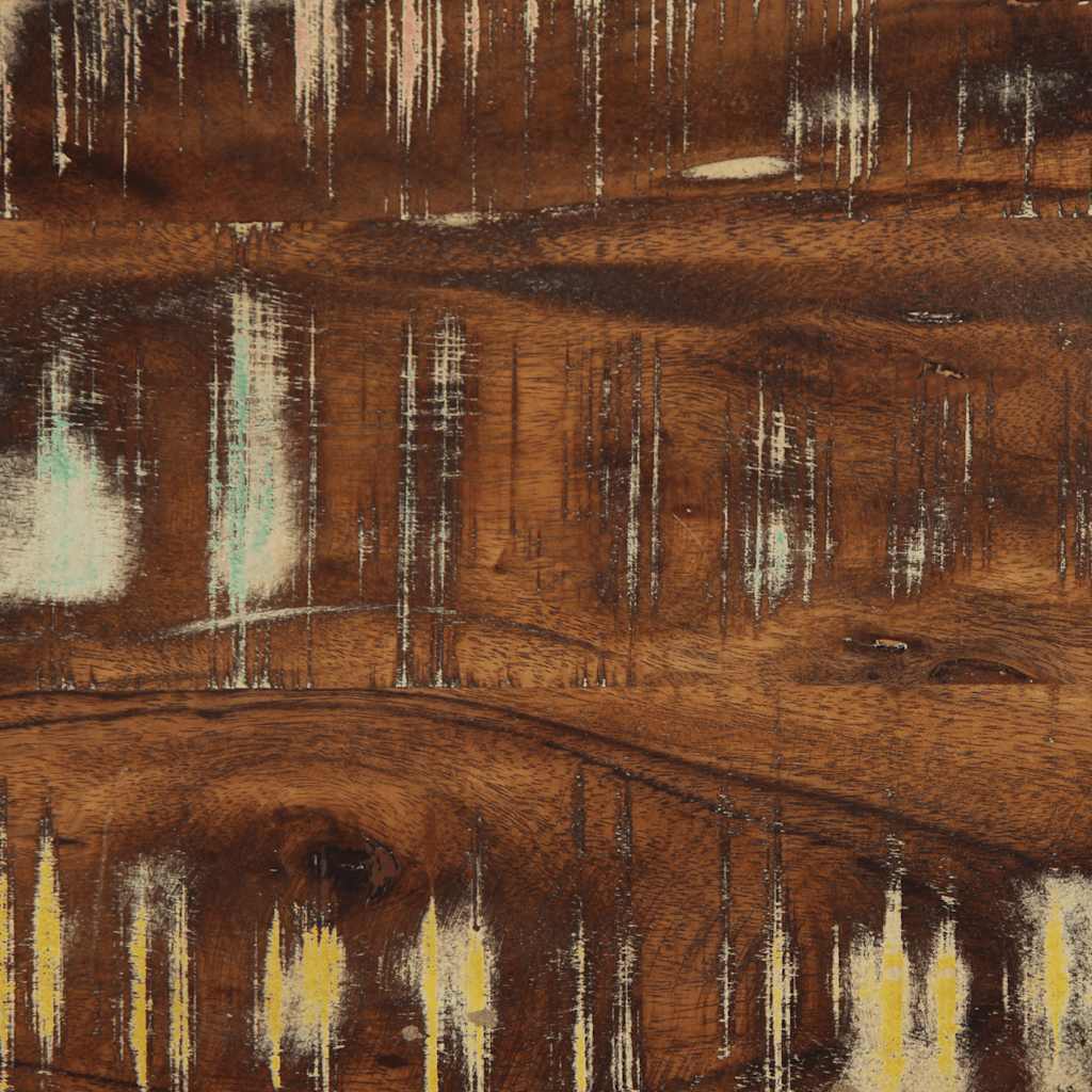 Table de chevet multicolore 40x35x40 cm bois de récupération - XIOS