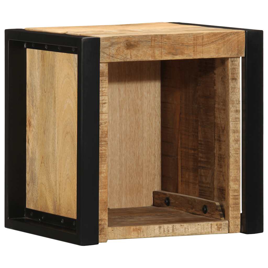 Tables de chevet 2 pcs 40x35x40 cm bois de manguier massif brut - XIOS