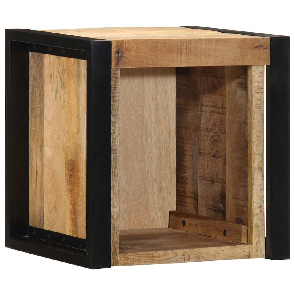 Tables de chevet 2 pcs 40x35x40 cm bois de manguier massif brut - XIOS