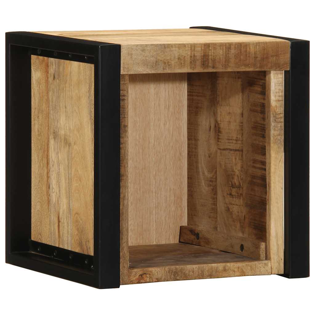 Tables de chevet 2 pcs 40x35x40 cm bois de manguier massif brut - XIOS