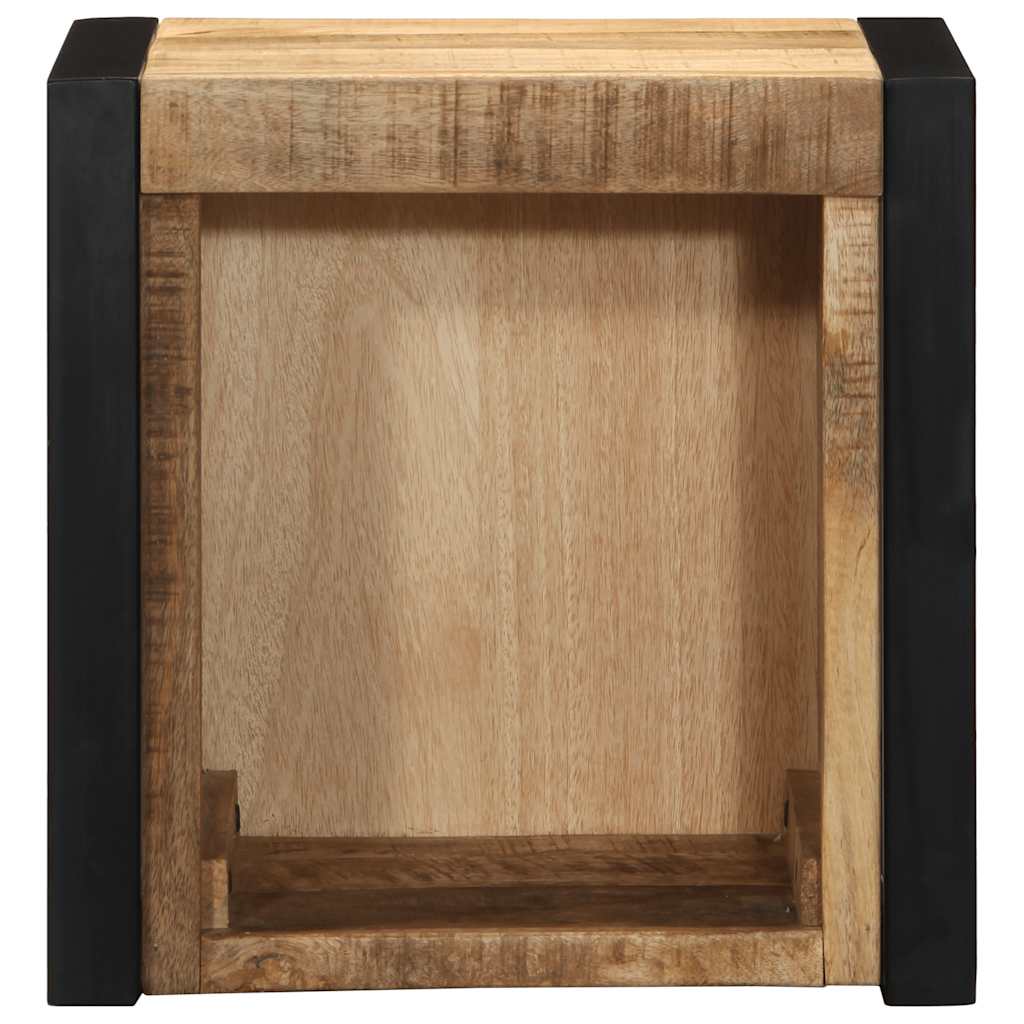 Tables de chevet 2 pcs 40x35x40 cm bois de manguier massif brut - XIOS