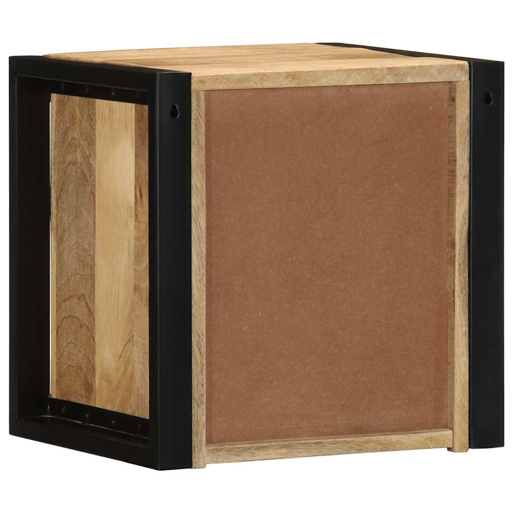 Tables de chevet 2 pcs 40x35x40 cm bois de manguier massif brut - XIOS