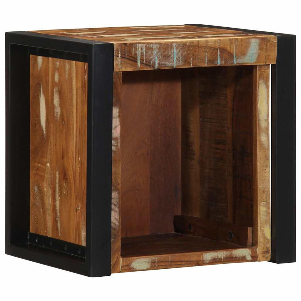 Tables de chevet 2 pcs multicolore 40x35x40cm bois récupération - XIOS