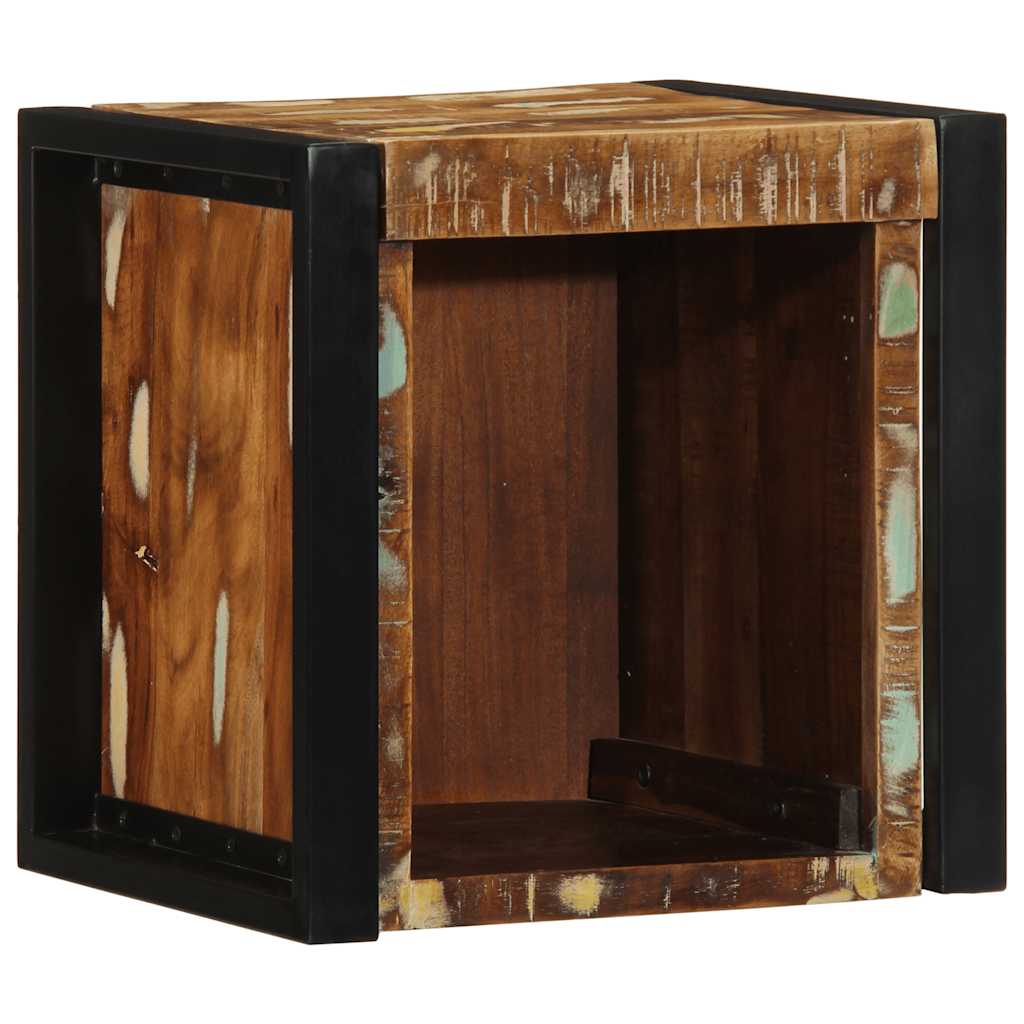 Tables de chevet 2 pcs multicolore 40x35x40cm bois récupération - XIOS