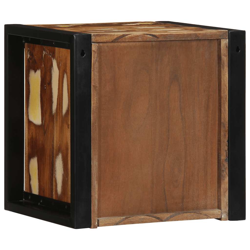 Tables de chevet 2 pcs multicolore 40x35x40cm bois récupération - XIOS