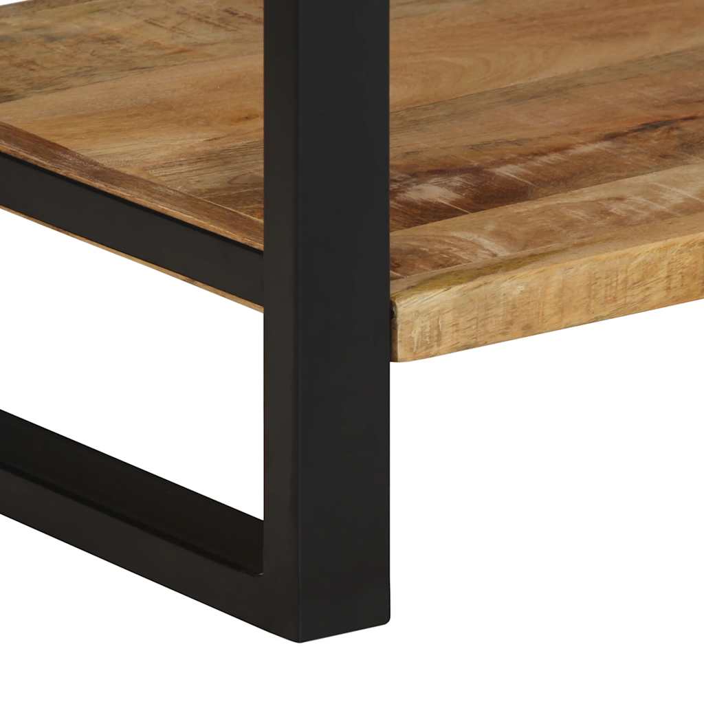 Porte-vêtements 80x40x190 cm bois de manguier massif brut - XIOS