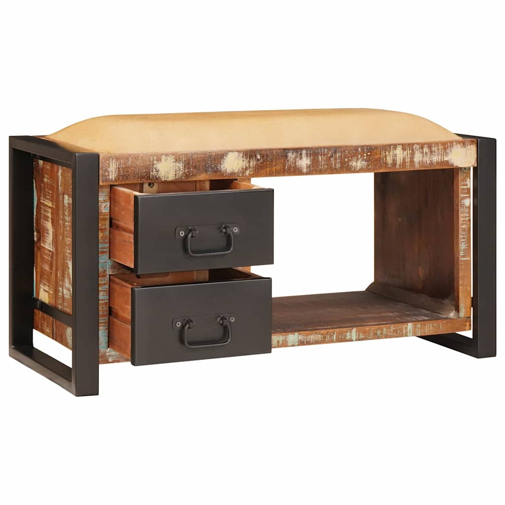 Banc de Rangement Multicolore Bois massif de récupération - XIOS