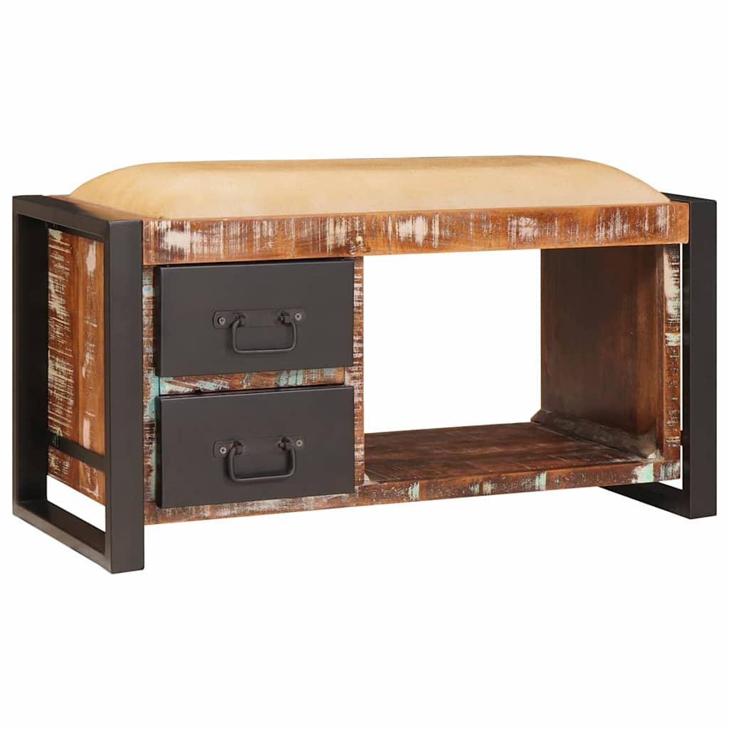 Banc de Rangement Multicolore Bois massif de récupération - XIOS