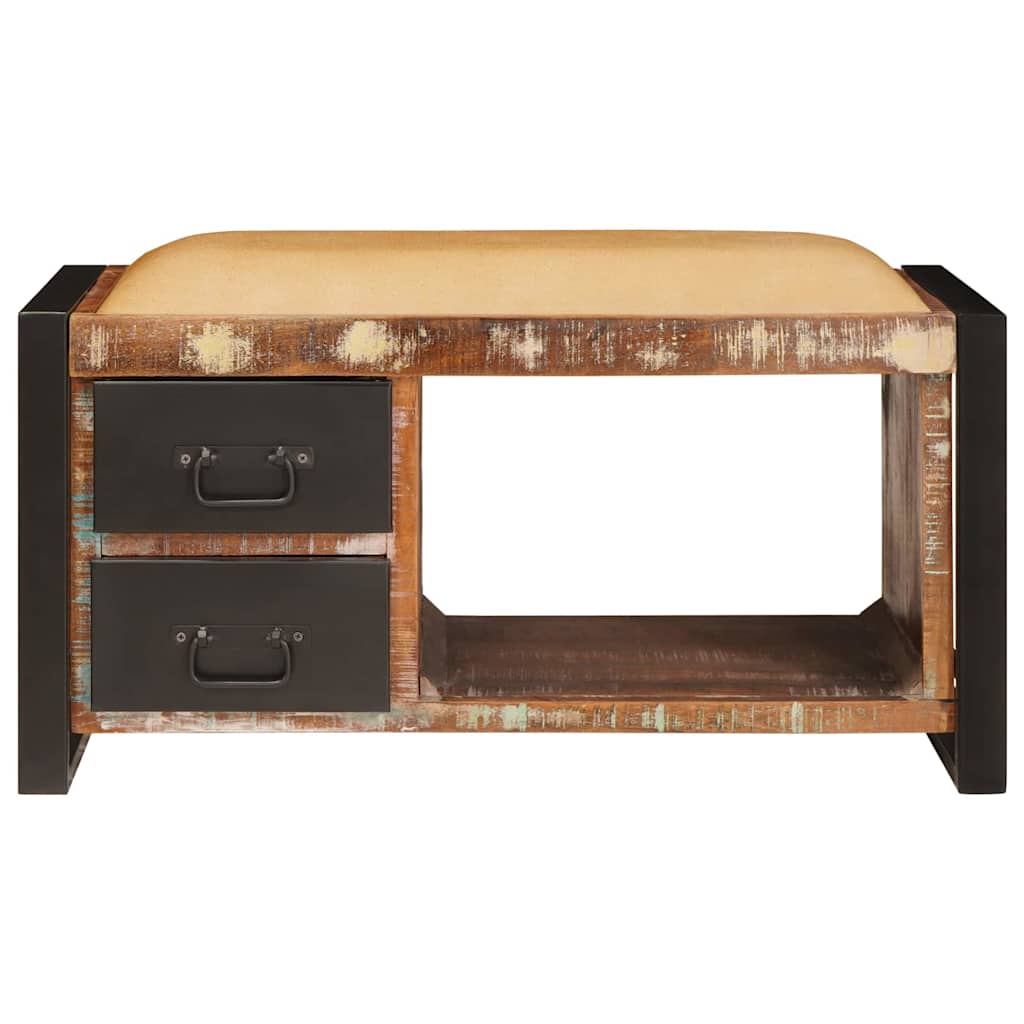 Banc de Rangement Multicolore Bois massif de récupération - XIOS