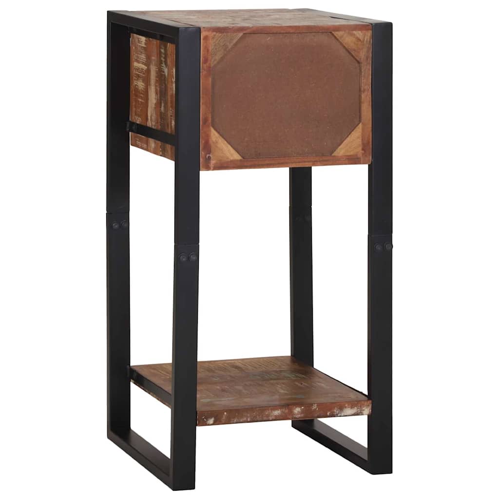 Table d'appoint avec tiroir Multicolore Bois récupéré massif - XIOS