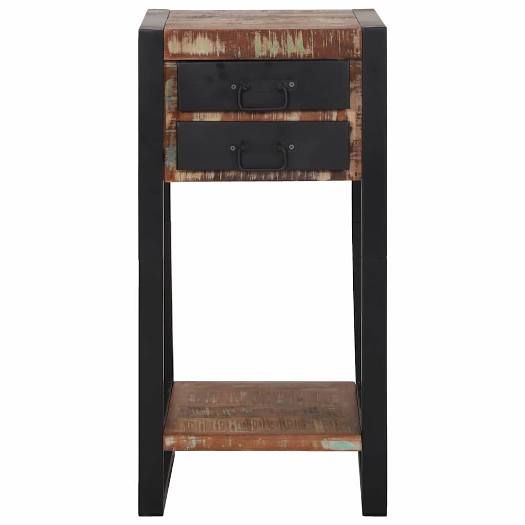 Table d'appoint avec tiroir Multicolore Bois récupéré massif - XIOS