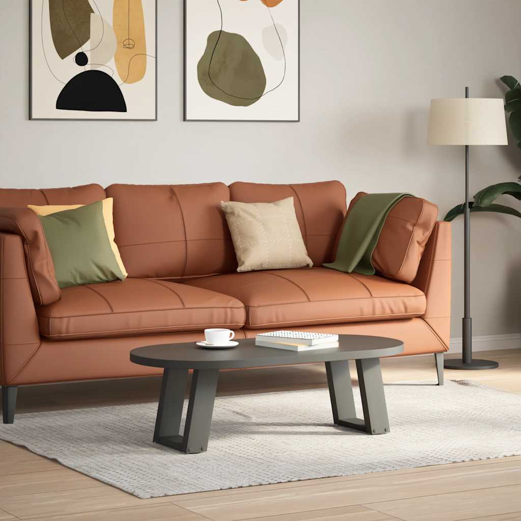Pieds de table basse en U 2 pièces Anthracite 30 x (30-31) cm Acier - XIOS