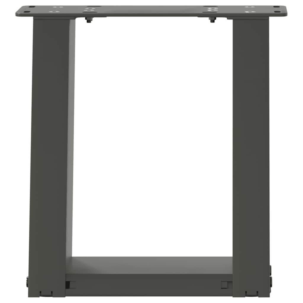 Pieds de table basse en U 2 pièces Anthracite 30 x (30-31) cm Acier - XIOS