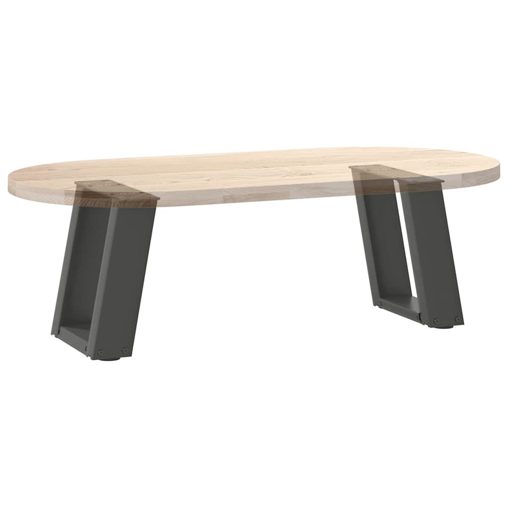 Pieds de table basse en U 2 pièces Anthracite 30 x (30-31) cm Acier - XIOS