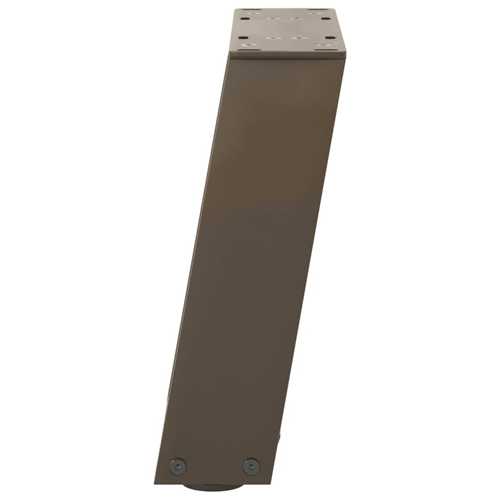 Pieds de table basse en U 2 pièces Acier naturel 30 x (30-31) cm Acier - XIOS