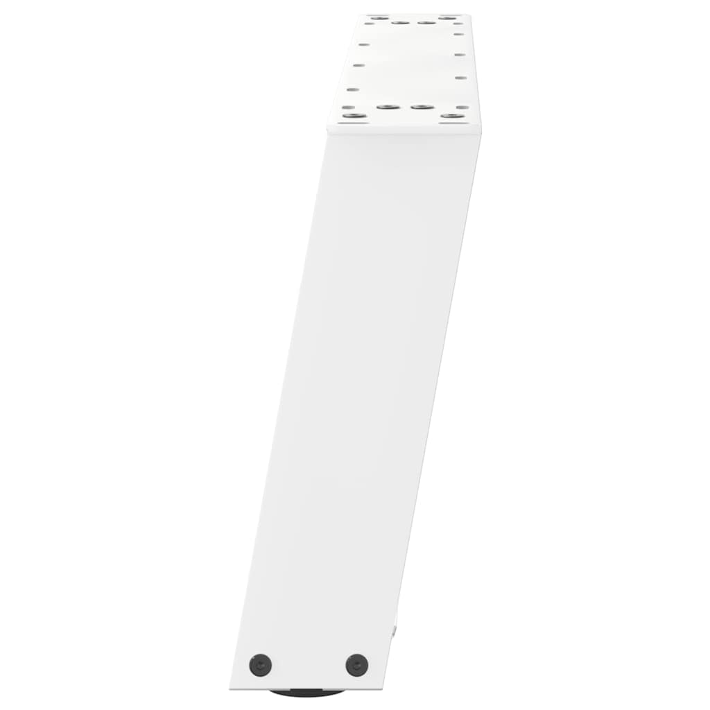 Pieds de table basse en U 2 pièces Blanc 60 x (30-31) cm Acier - XIOS