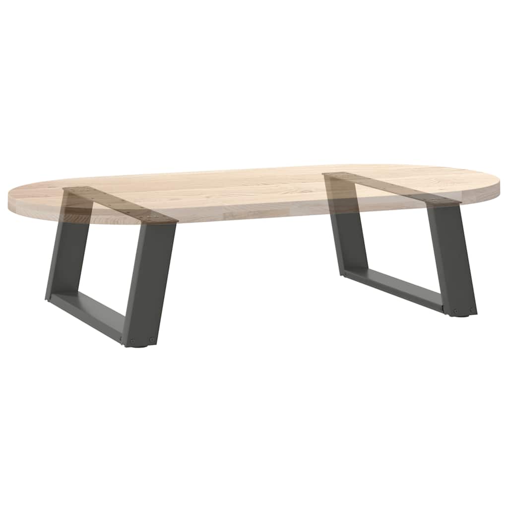 Pieds de table basse en U 2 pièces Anthracite 60 x (30-31) cm Acier - XIOS
